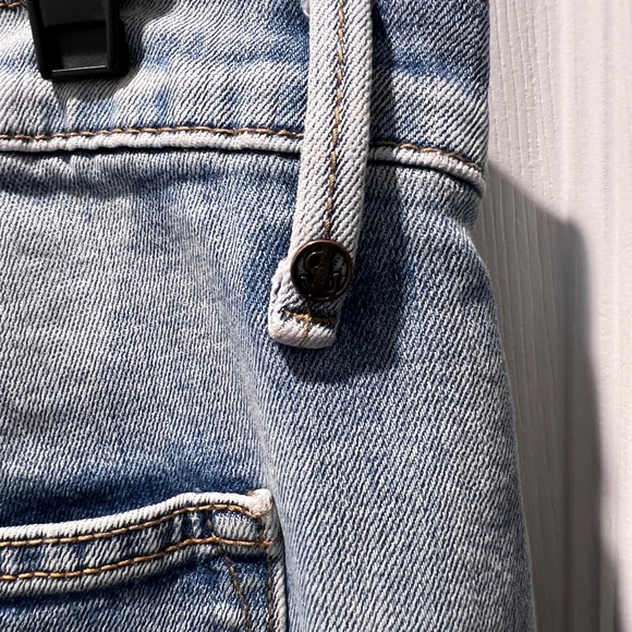 Sundance Catalog Driftwood Charlie Wide Leg Crop Jeans Denim 31 Faded Wash - Picture 6 of 6